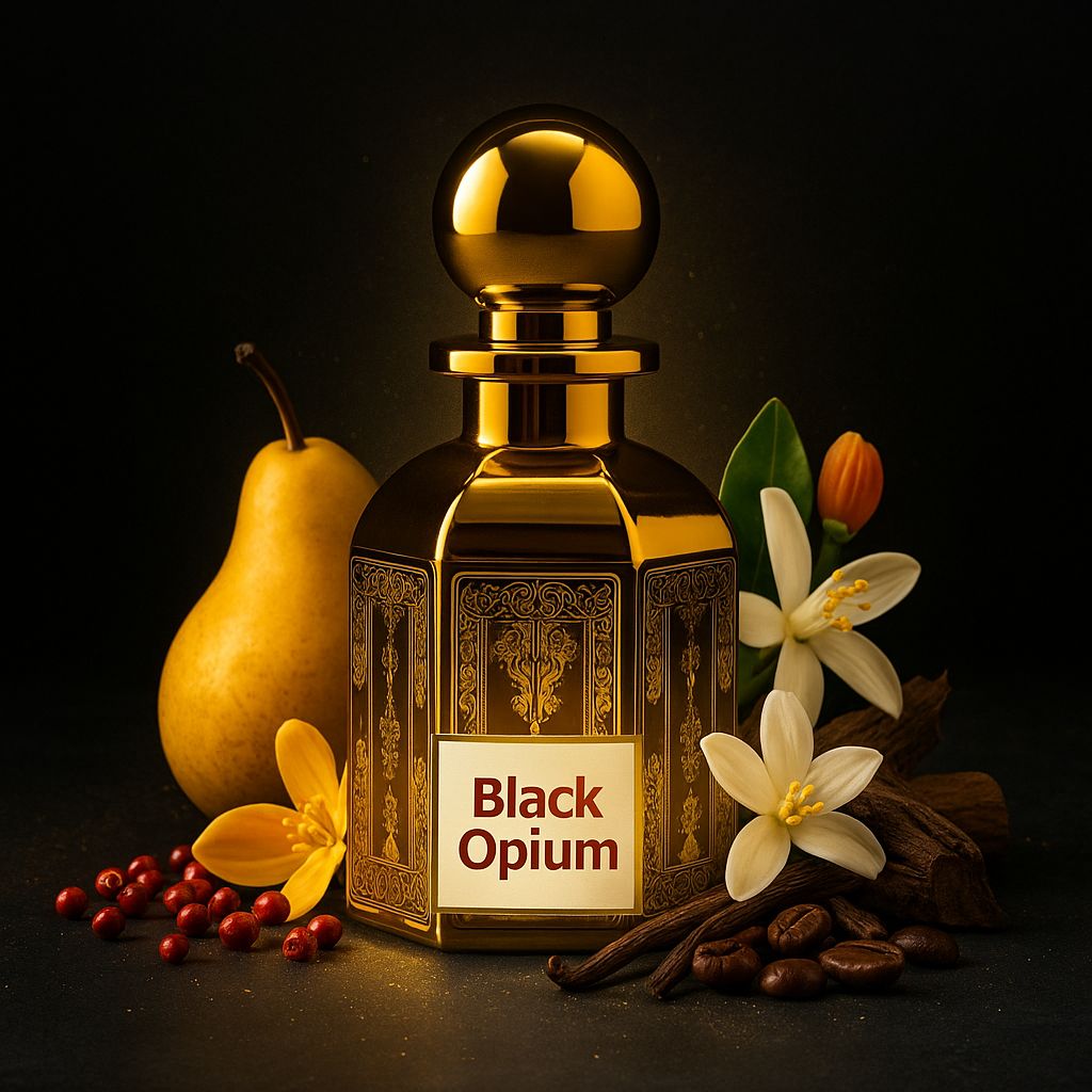 Black Opium – Addictive Amber Vanilla Perfume Oil (For Women)